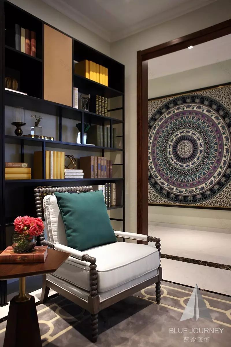 【軟裝設計】藍途新作 | 惠東小徑海岸城花園一期东南亚风格別墅樣板房-51