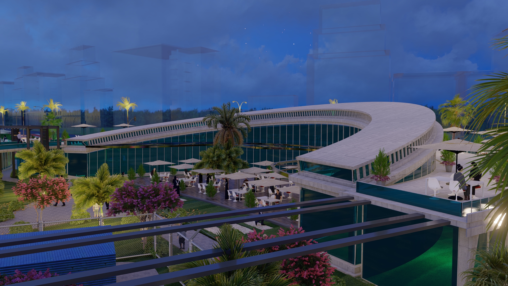 food court , shops & bank design-13