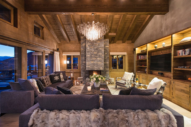 瑞士阿尔卑斯山全景木屋，自然与现代的完美融合-16