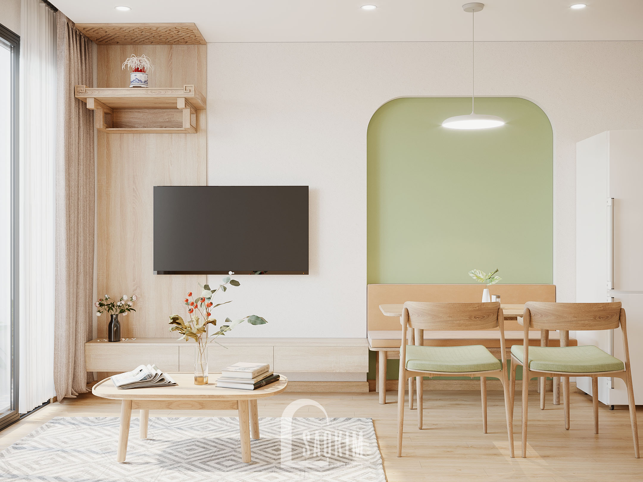 Vinhomes Smart City 公寓丨越南河内丨Sao Kim 室内设计公司-8