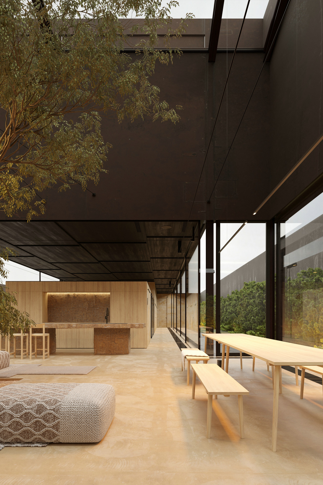 暖色极简空间设计丨Igor Sirotov-12