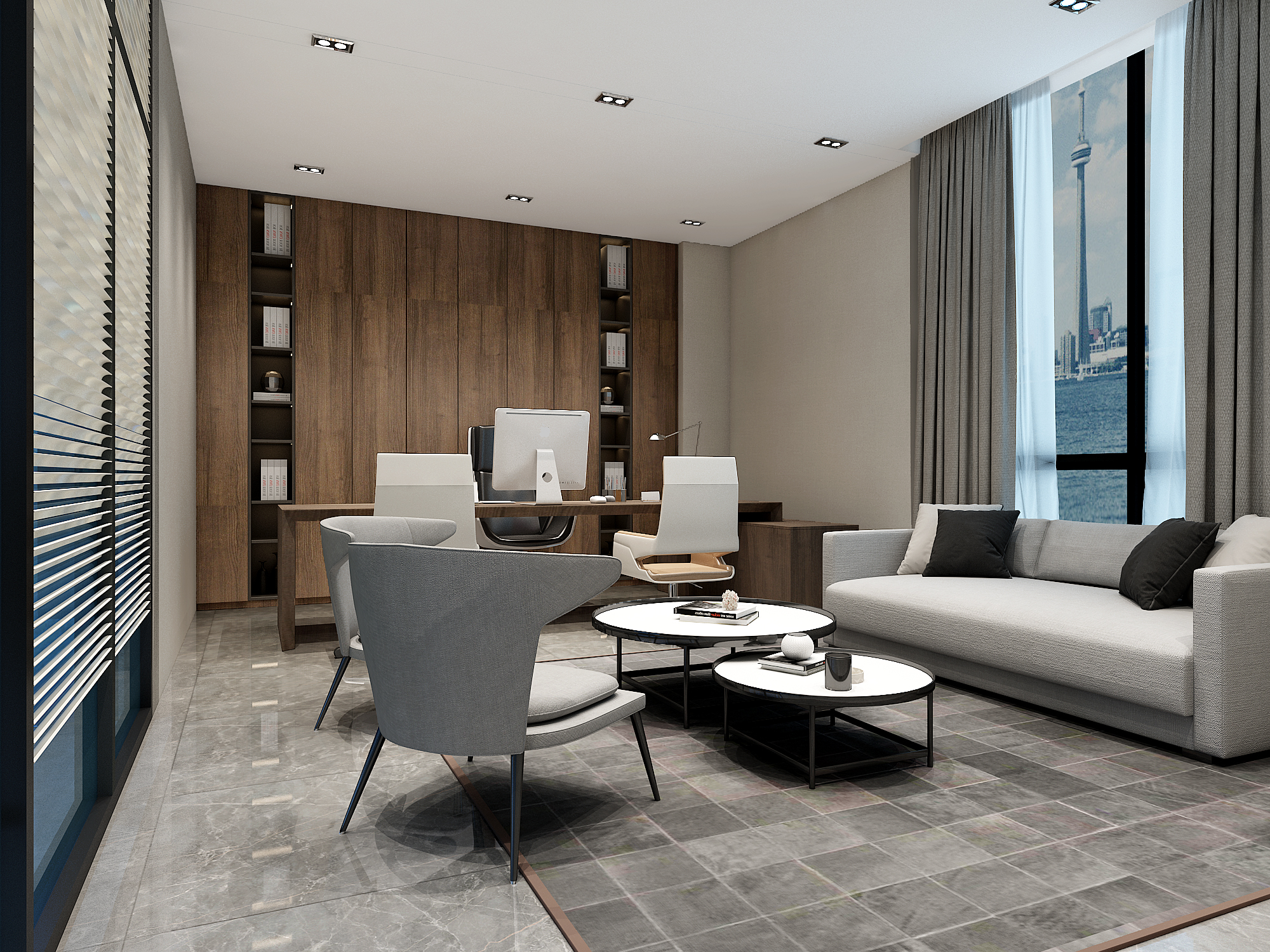 尼景装饰 · 星海中心写字楼设计-1