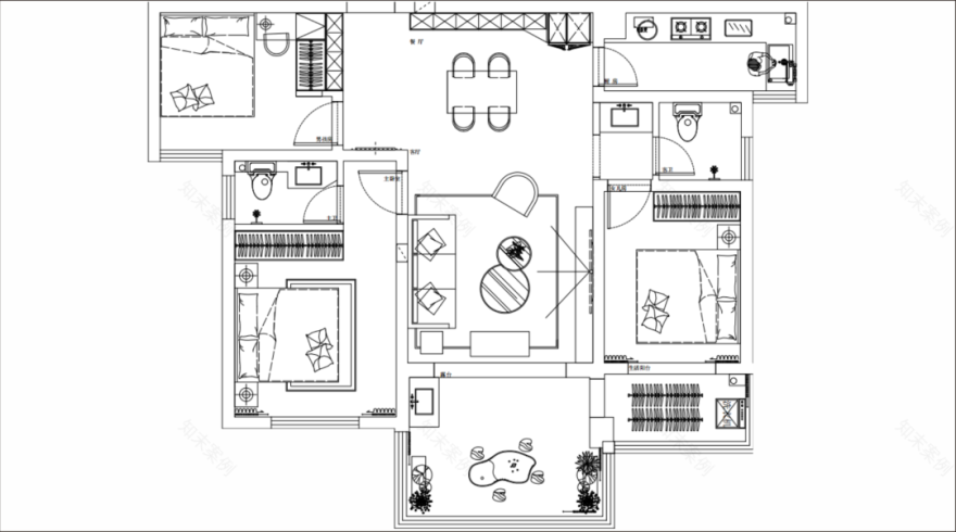 伊水府邸现代简约家居设计丨美筑装饰-29
