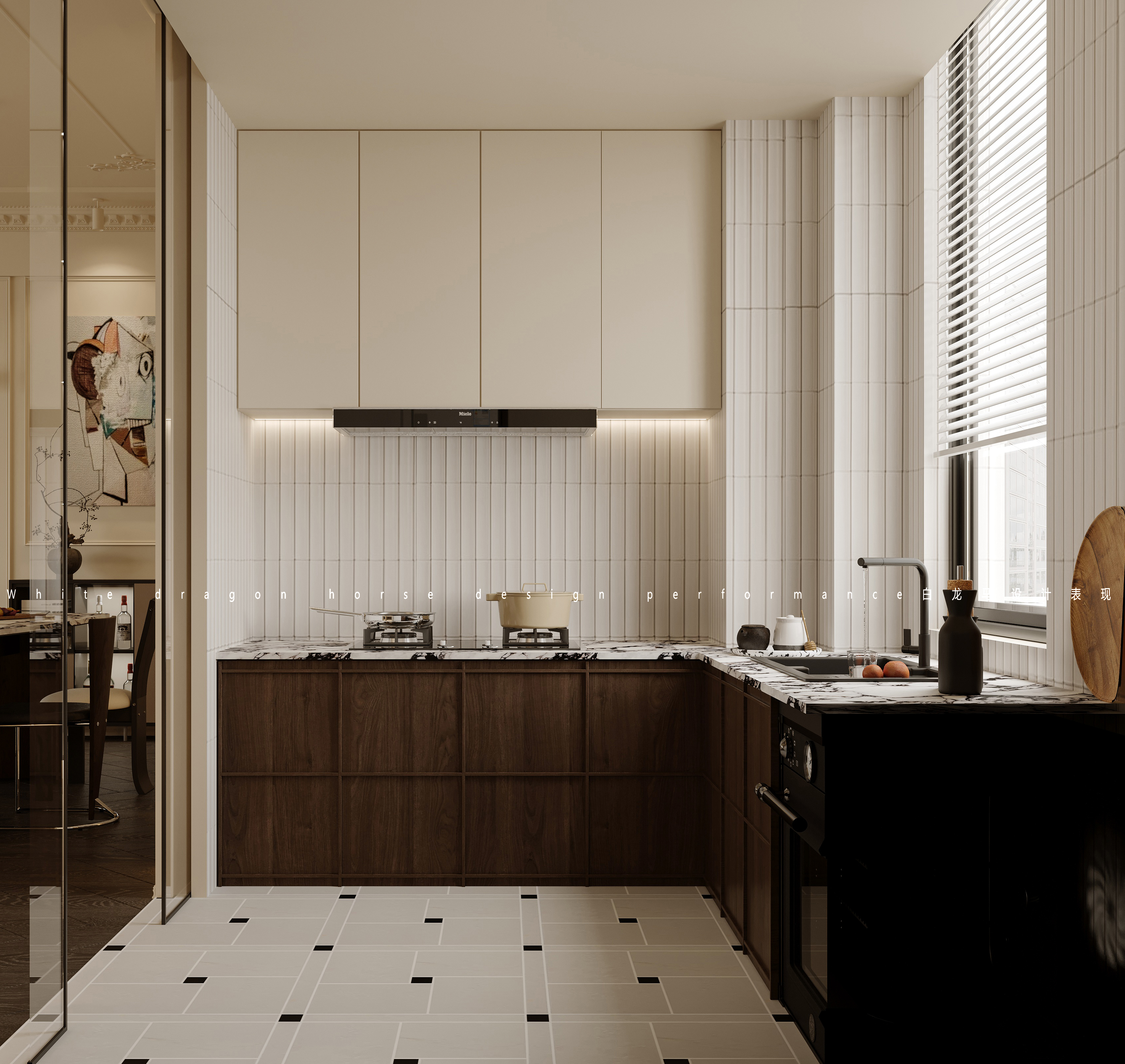 法式客餐厅整案-白龙马效果图设计-5