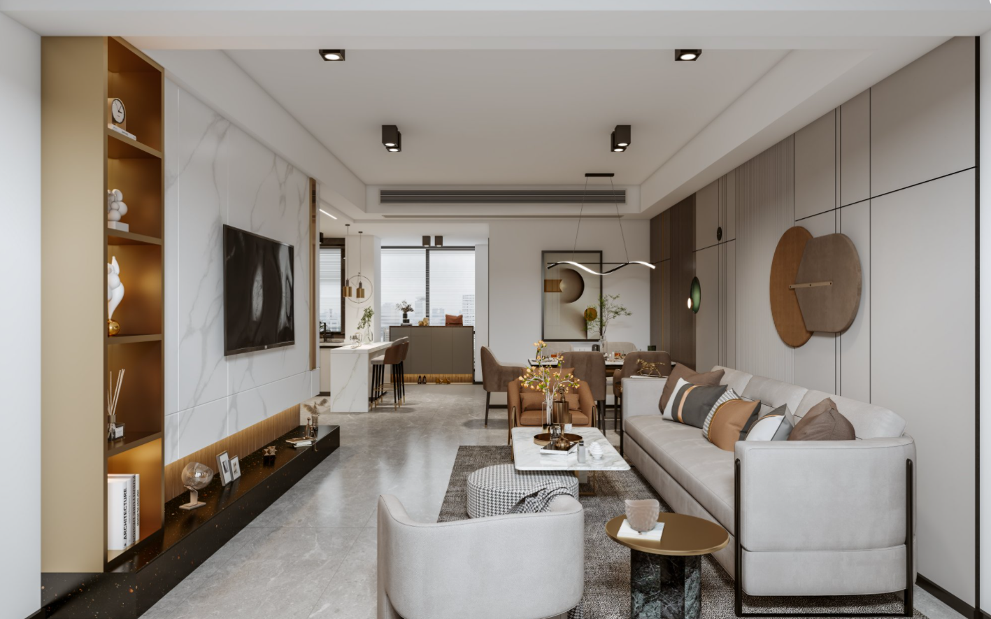 港式轻奢住宅设计-4