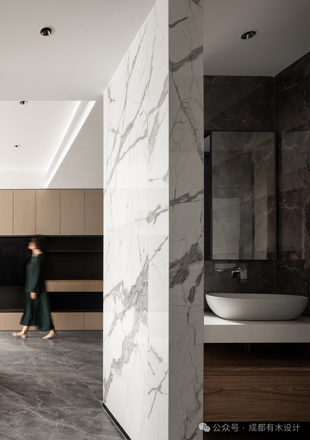 140㎡极简原木居所设计-10