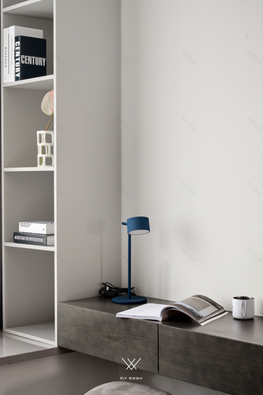 奶油色调的现代简约家居设计丨中国杭州丨菲拉设计-62