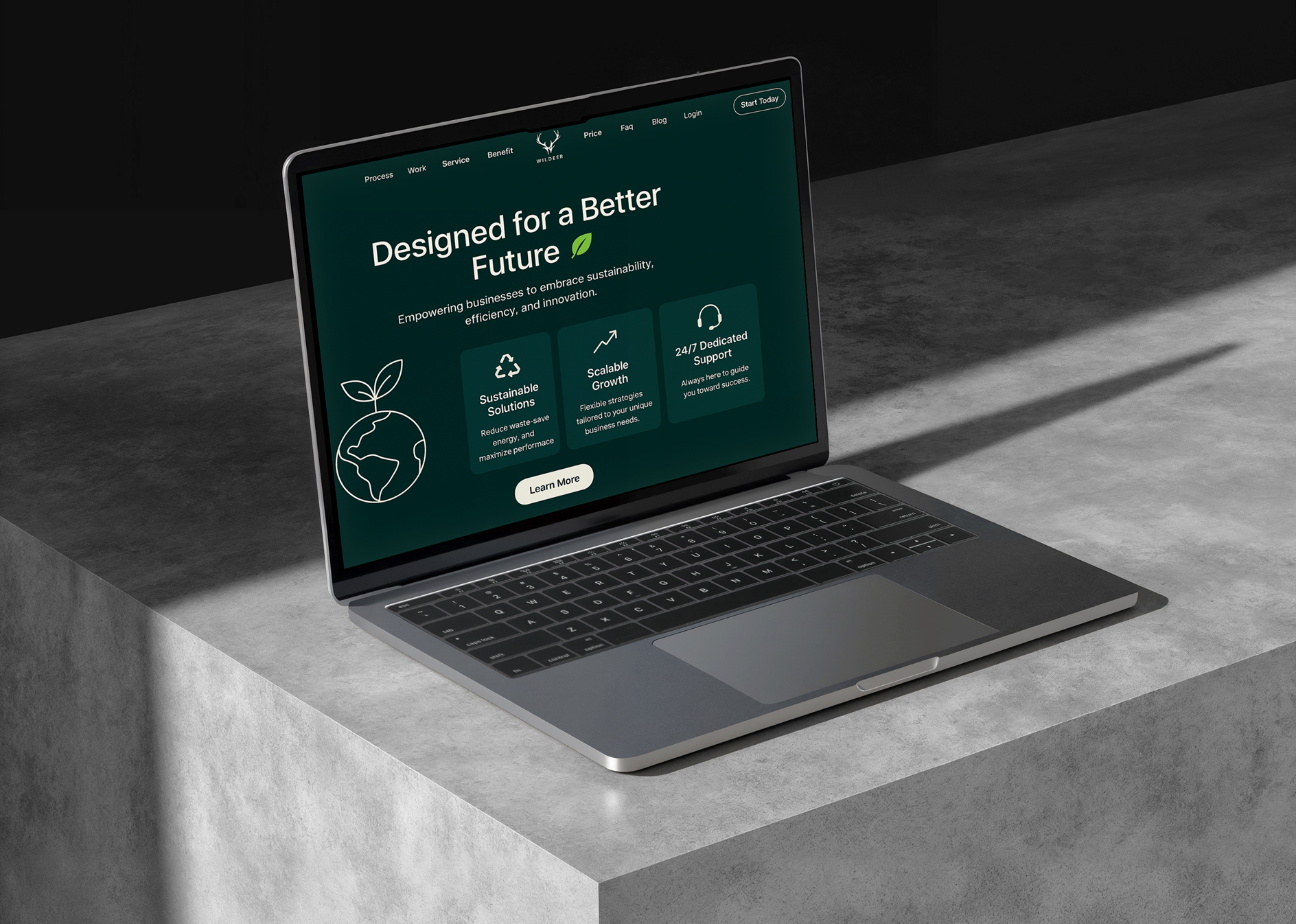 Wildbir – Sustainable Eco-Conscious Landing Page Design-1