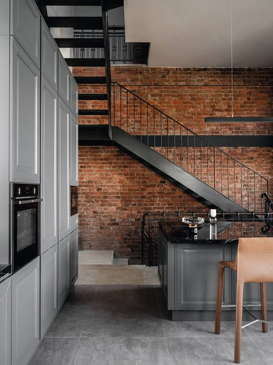 莫斯科市中心鲍里斯·乌博列维奇 博罗夫斯基设计的阁楼丨俄罗斯莫斯科丨鲍里斯·乌博列维奇 博罗夫斯基及其团队-15