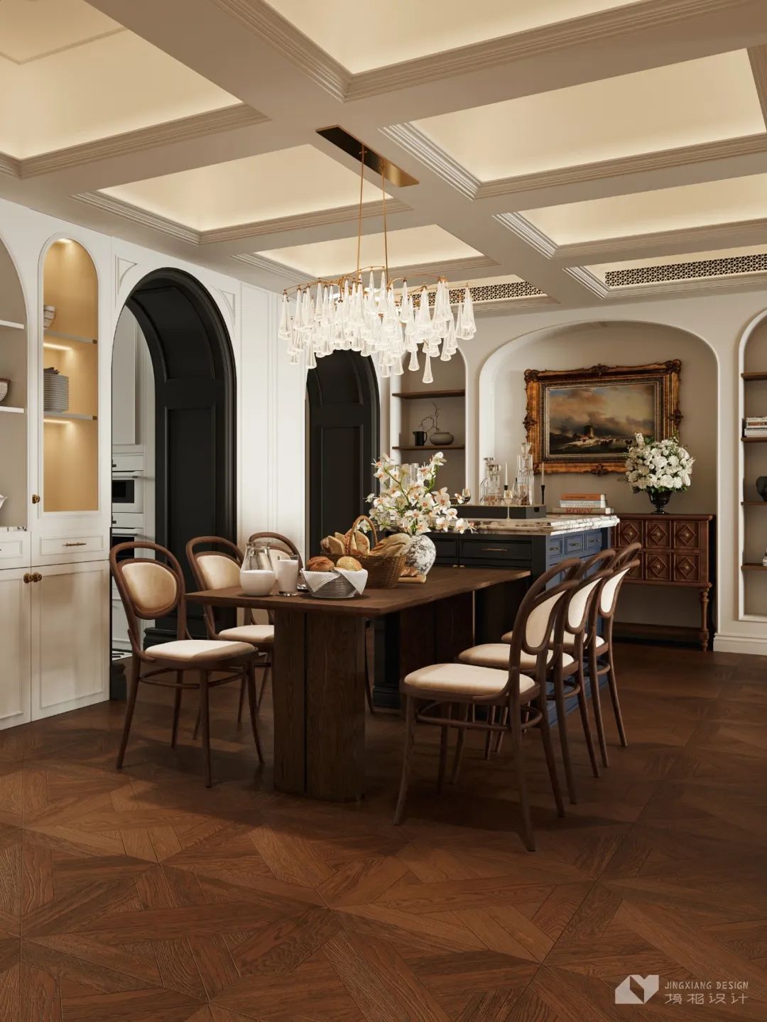 深圳金地翠堤湾法式复古住宅设计丨中国深圳丨深圳境相设计-25