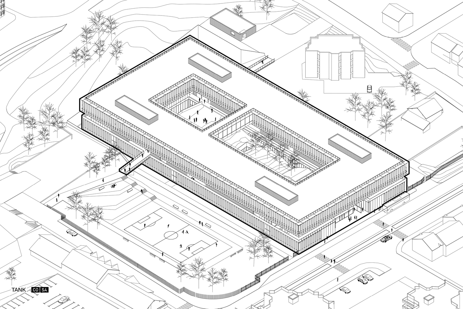 莱昂纳多·达·芬奇技术学院 · 模块化建筑的简约之美-19