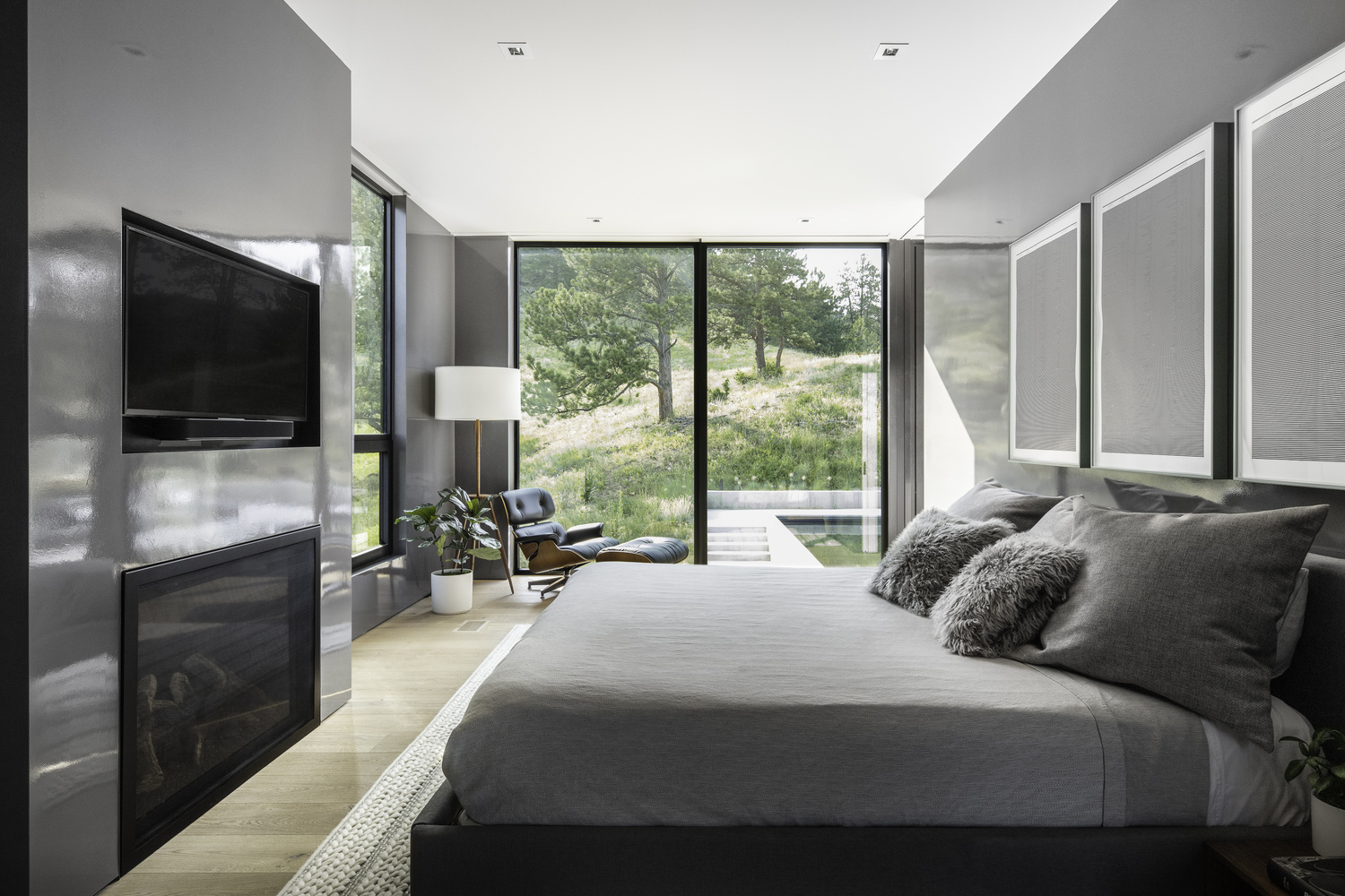 模糊之居，镜像山景的现代艺术空间-52