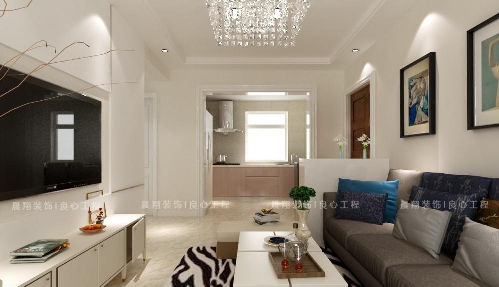 海清园 93㎡简欧两居室 温馨简约大气-2