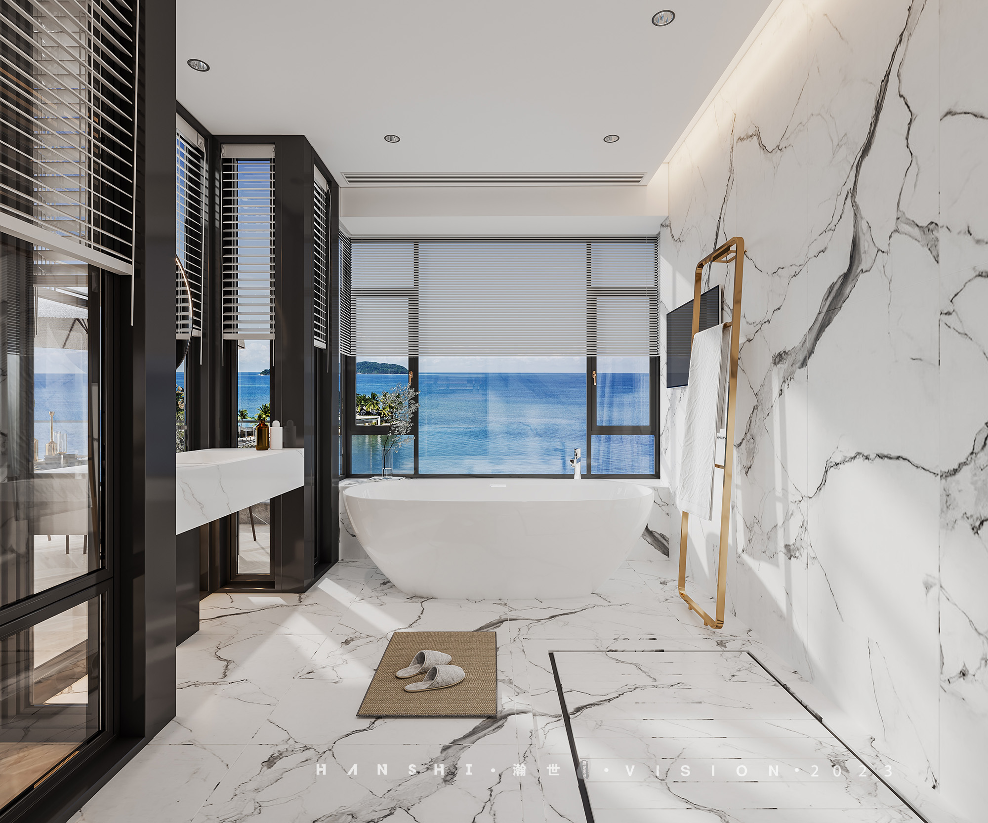 现代轻奢别墅-瀚世表现-8