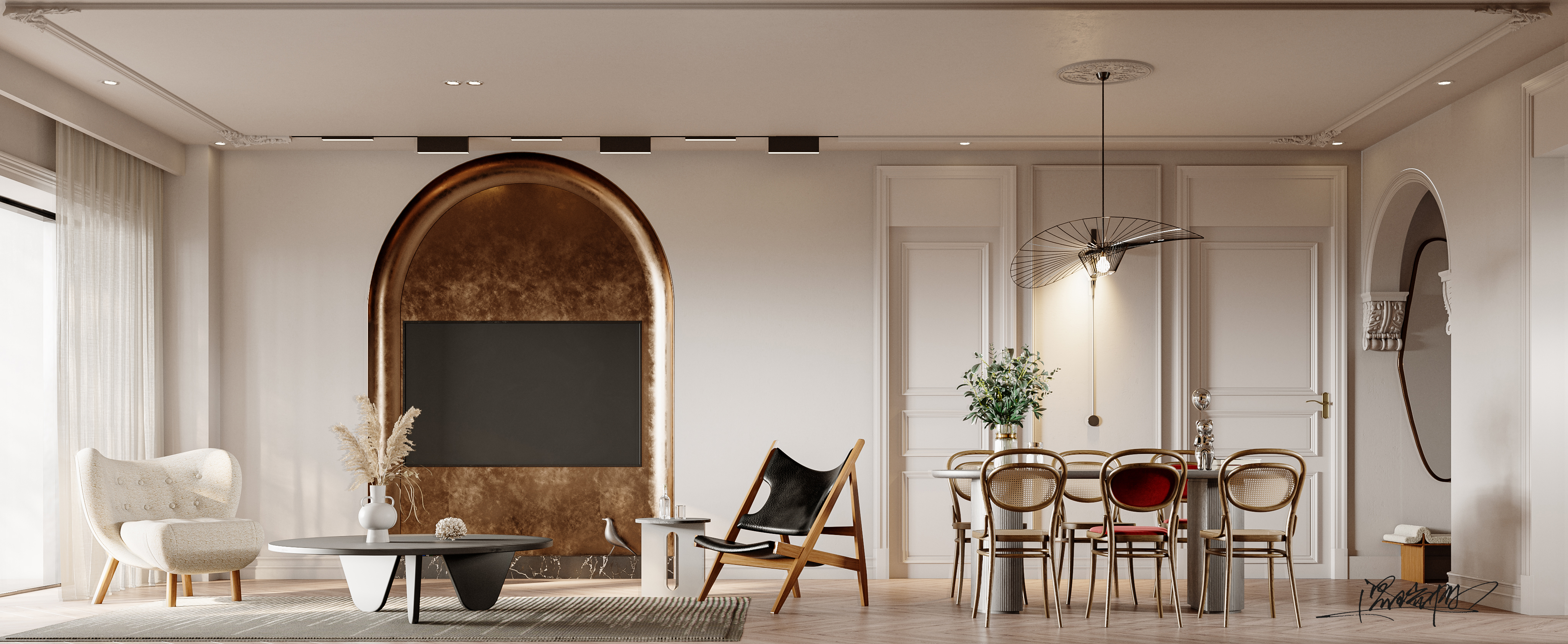 美式复古平层-1