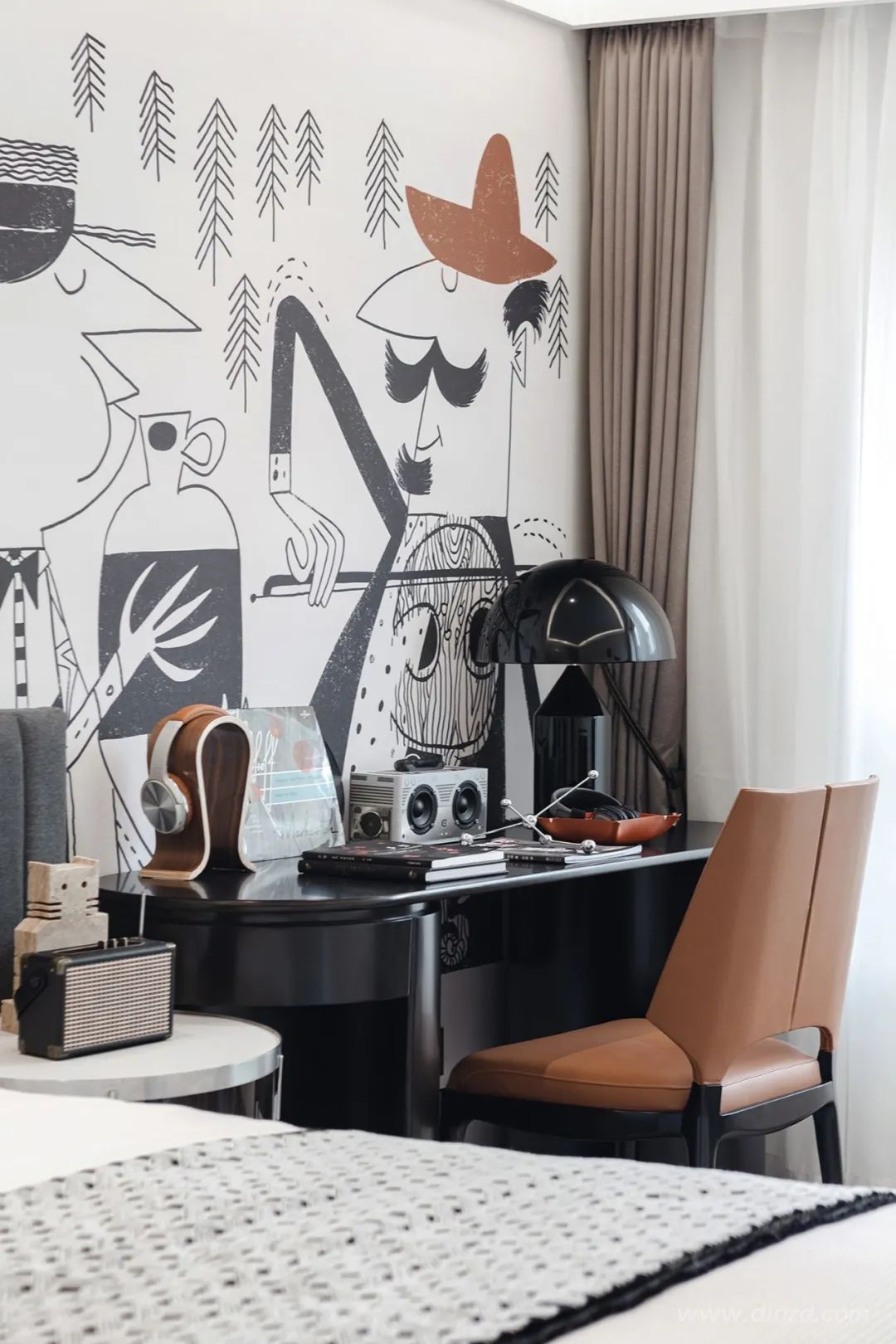 艺术无界,生活有声——烟台中海万锦洋房下叠样板间设计-24