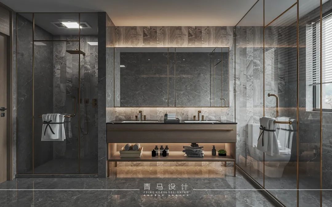 南湖艺境顶复现代简约设计丨青马别墅空间设计-64