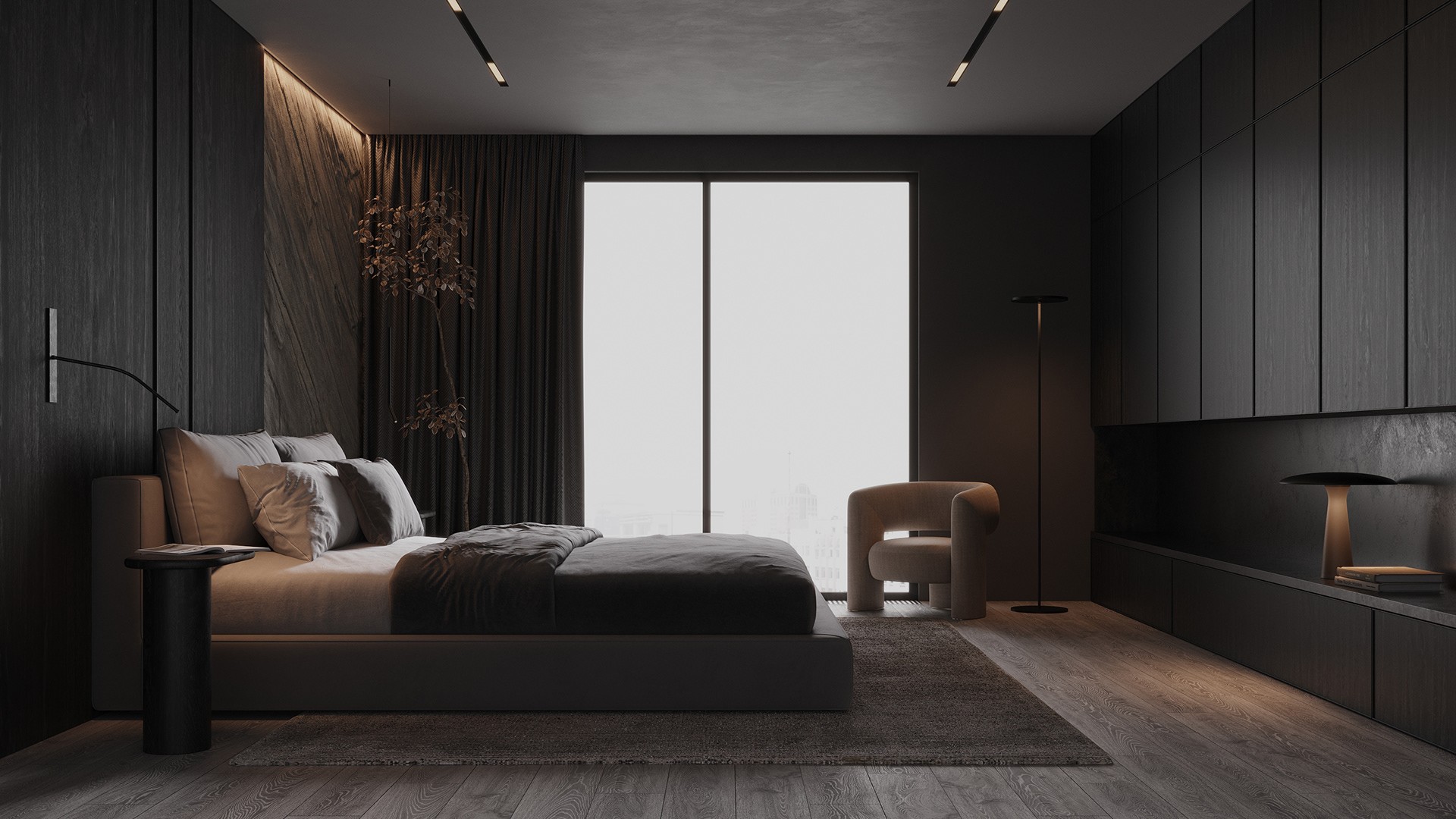 黑色系住宅设计  超酷！-8