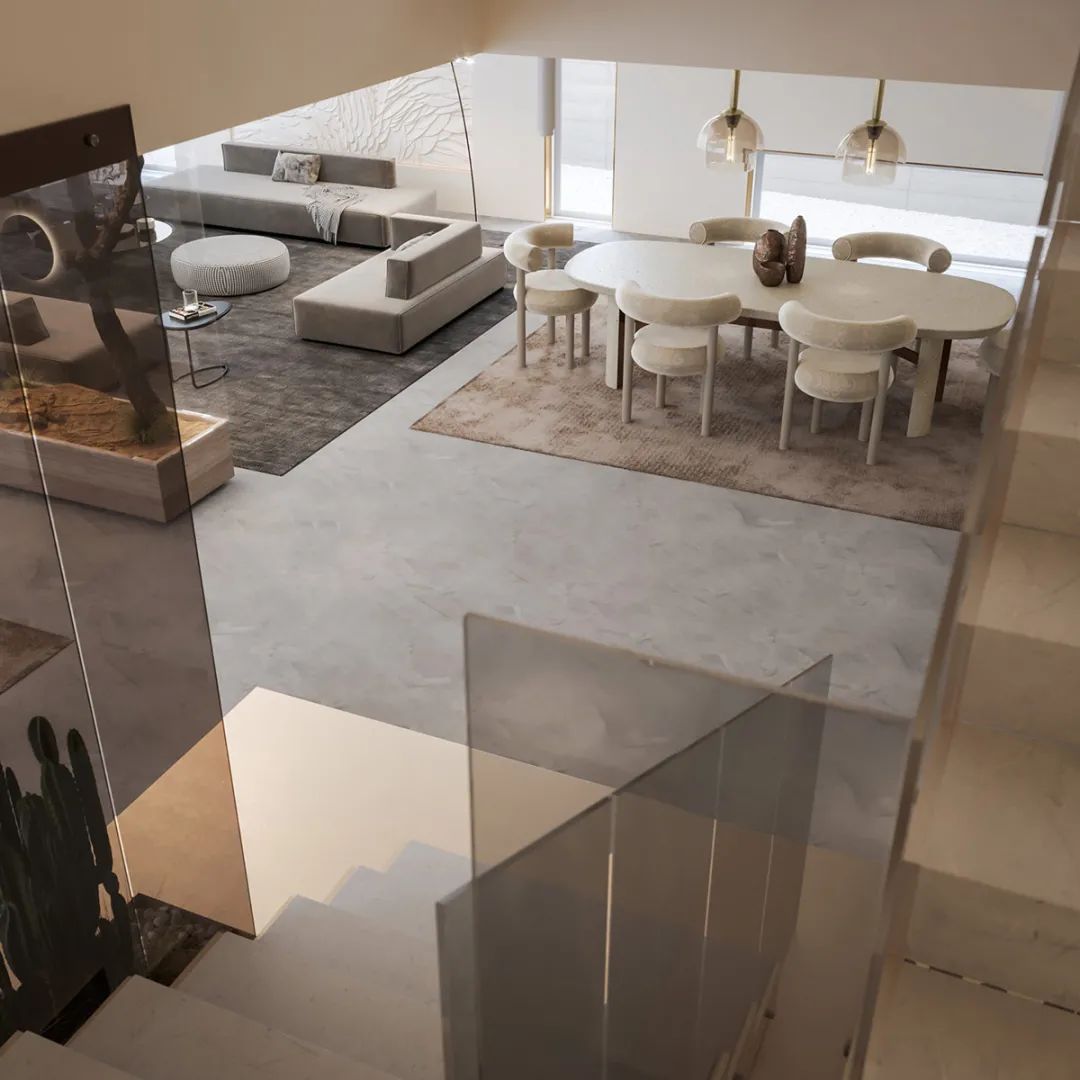 Interiors With Pockets Of Greenery And Modern Staircases-18