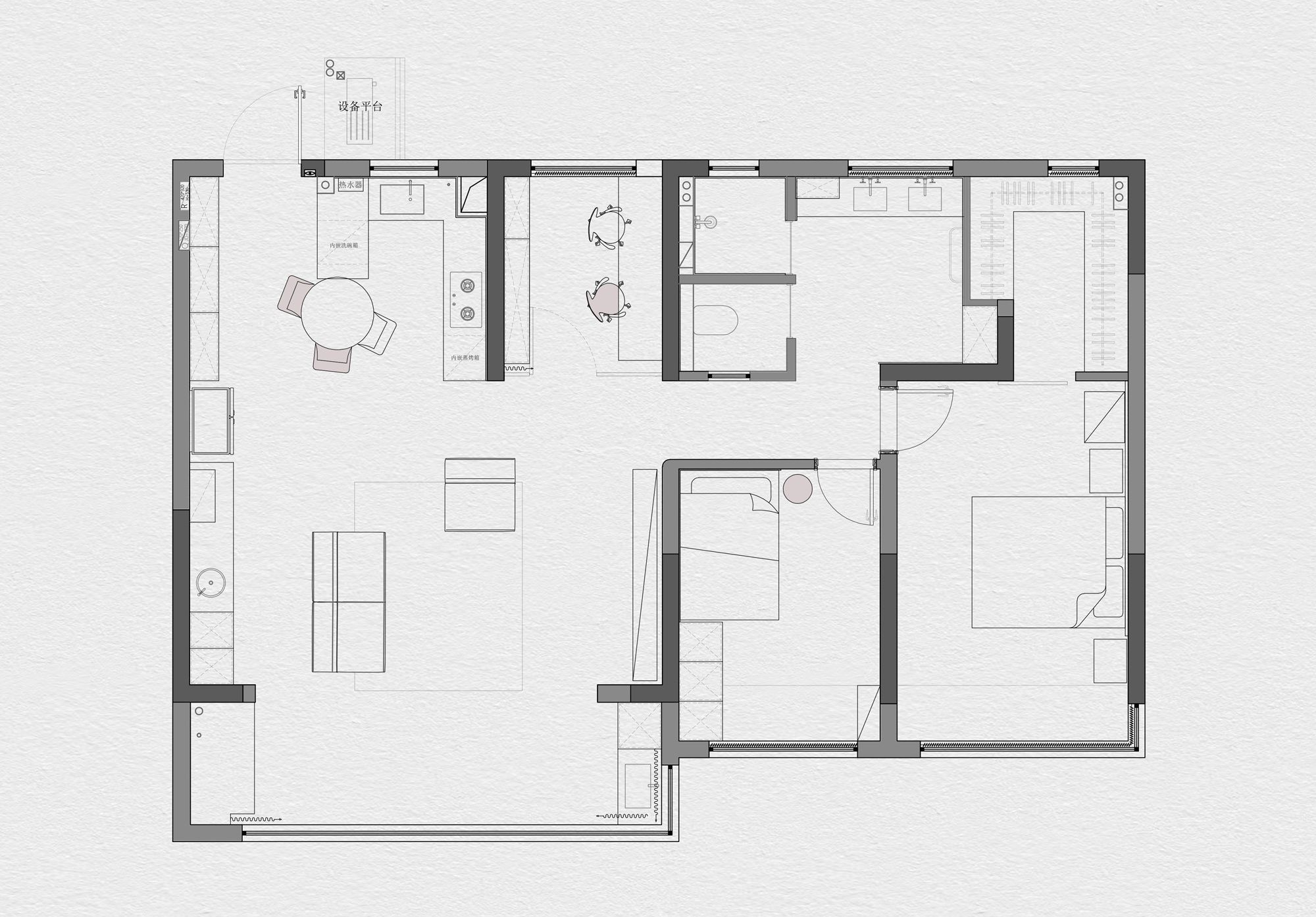 实景 中古包豪斯，打造功能与美的平衡丨留白设计-38