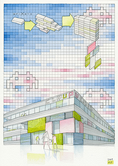 手绘的魔力 · 建筑大师的创意呈现-20