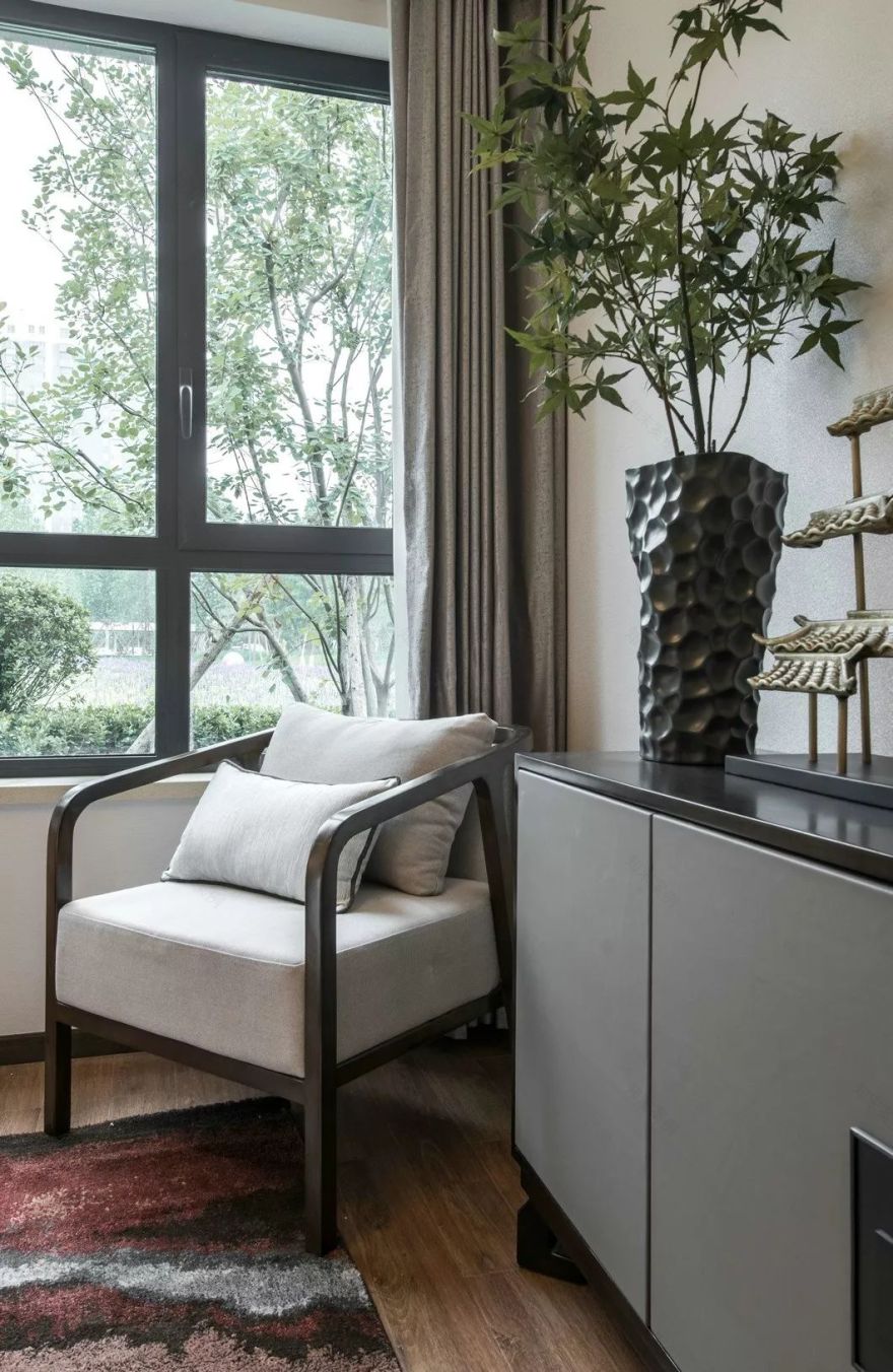 大地色与中式蓝的完美融合,打造优雅简约的人居空间-74