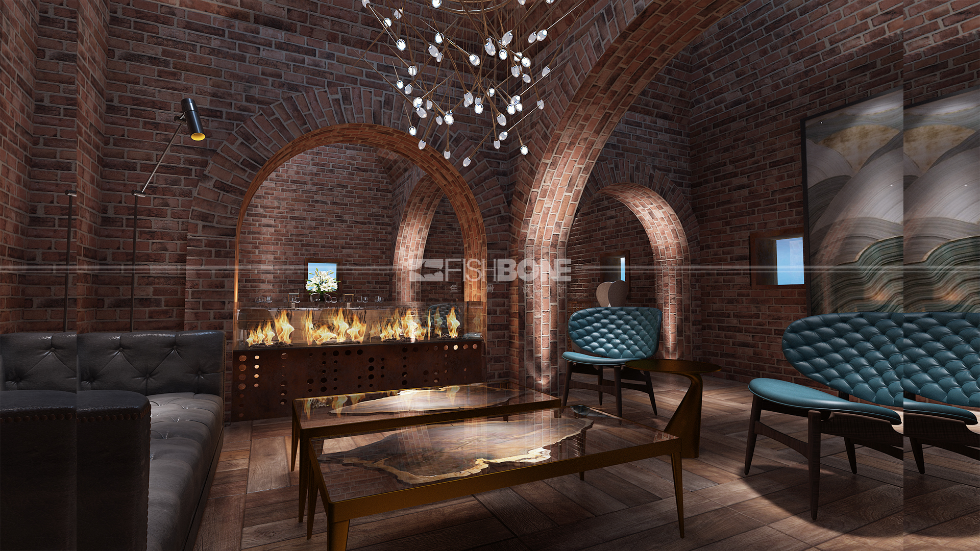 鱼骨设计·半朵云艺术会客厅-23