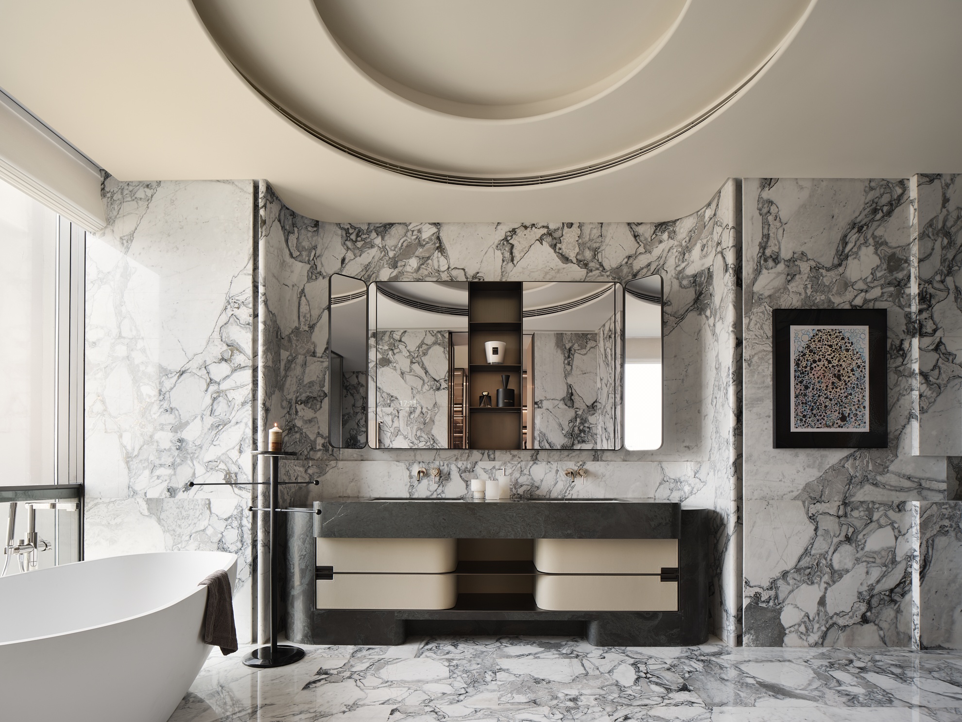 霍英东集团南天名苑复式丨中国广州丨硬装WJID维几设计,软装OPS观致设计-20