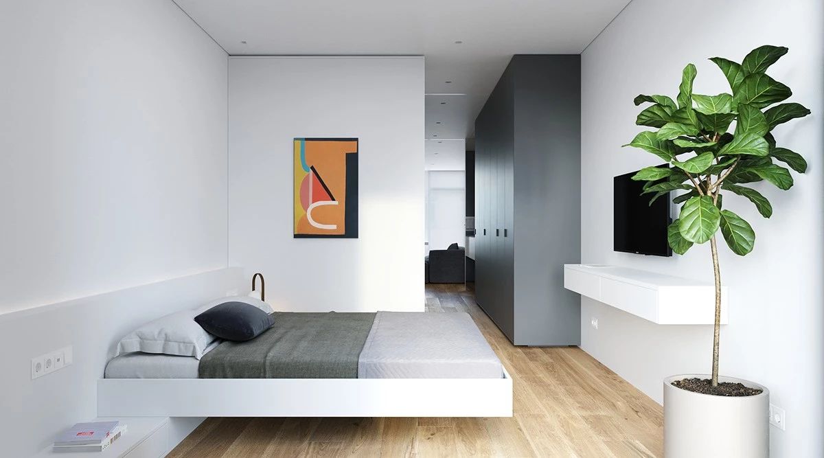 简约优雅的 78㎡一居室设计-74