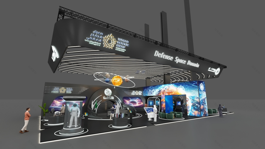 沙特国防部 2024 年世界国防展展览空间设计-16