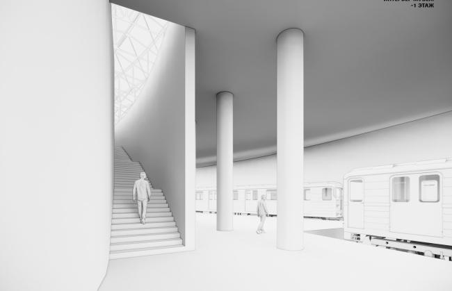 莫斯科运输博物馆（康斯坦丁·梅尔尼科夫车库改造）丨俄罗斯莫斯科丨尤里·格里戈良,AB梅加诺姆-36