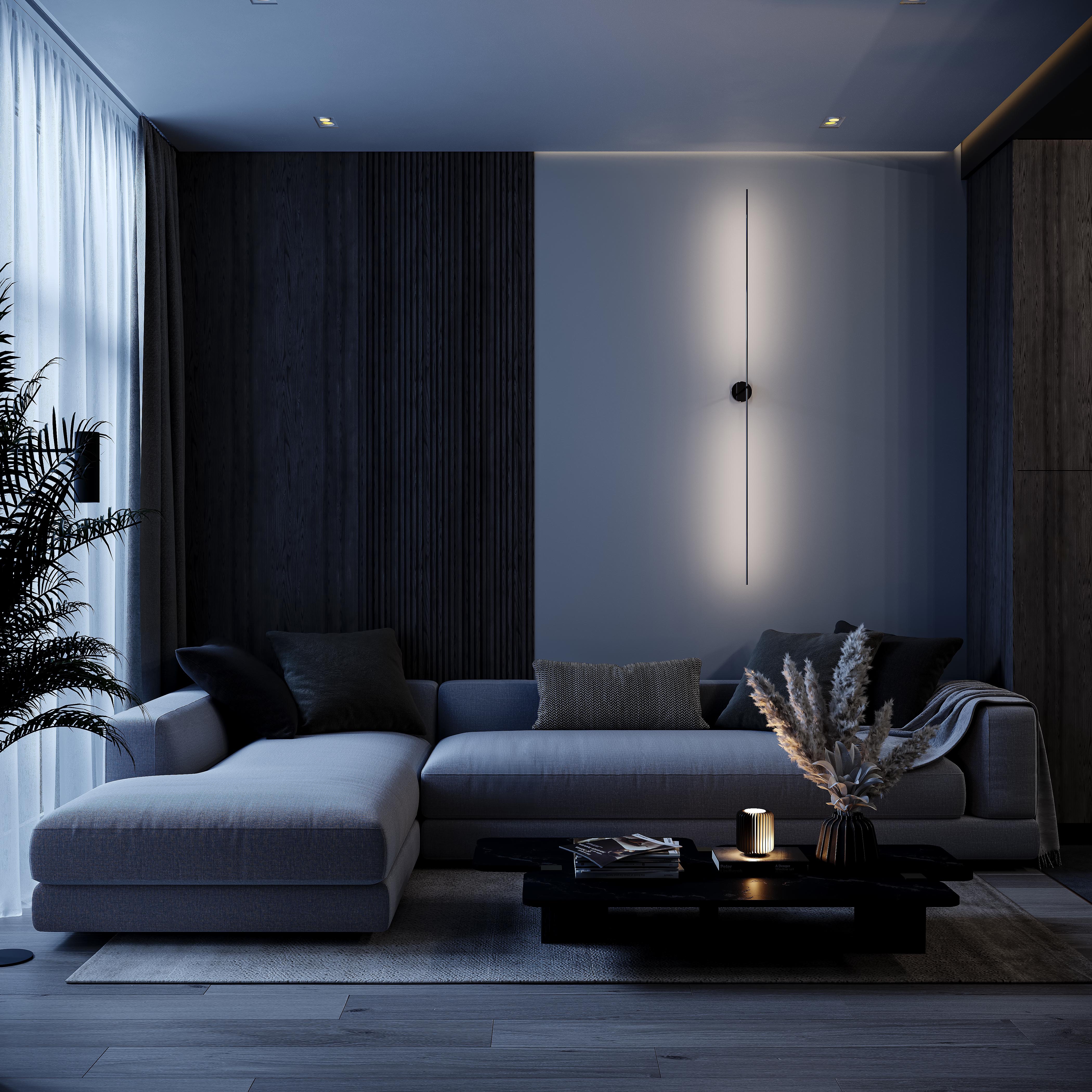 Modern dark apartment-1