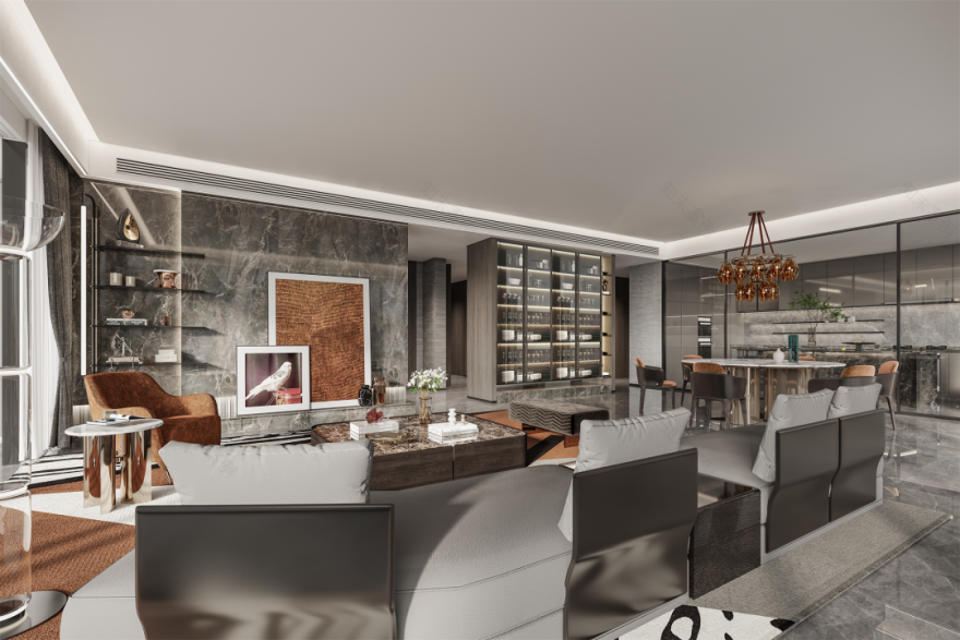 湘江之畔的潮流豪宅 · 旭辉铂悦湘江样板间设计丨中国长沙丨斯库图拉(上海)SCULTURA-57