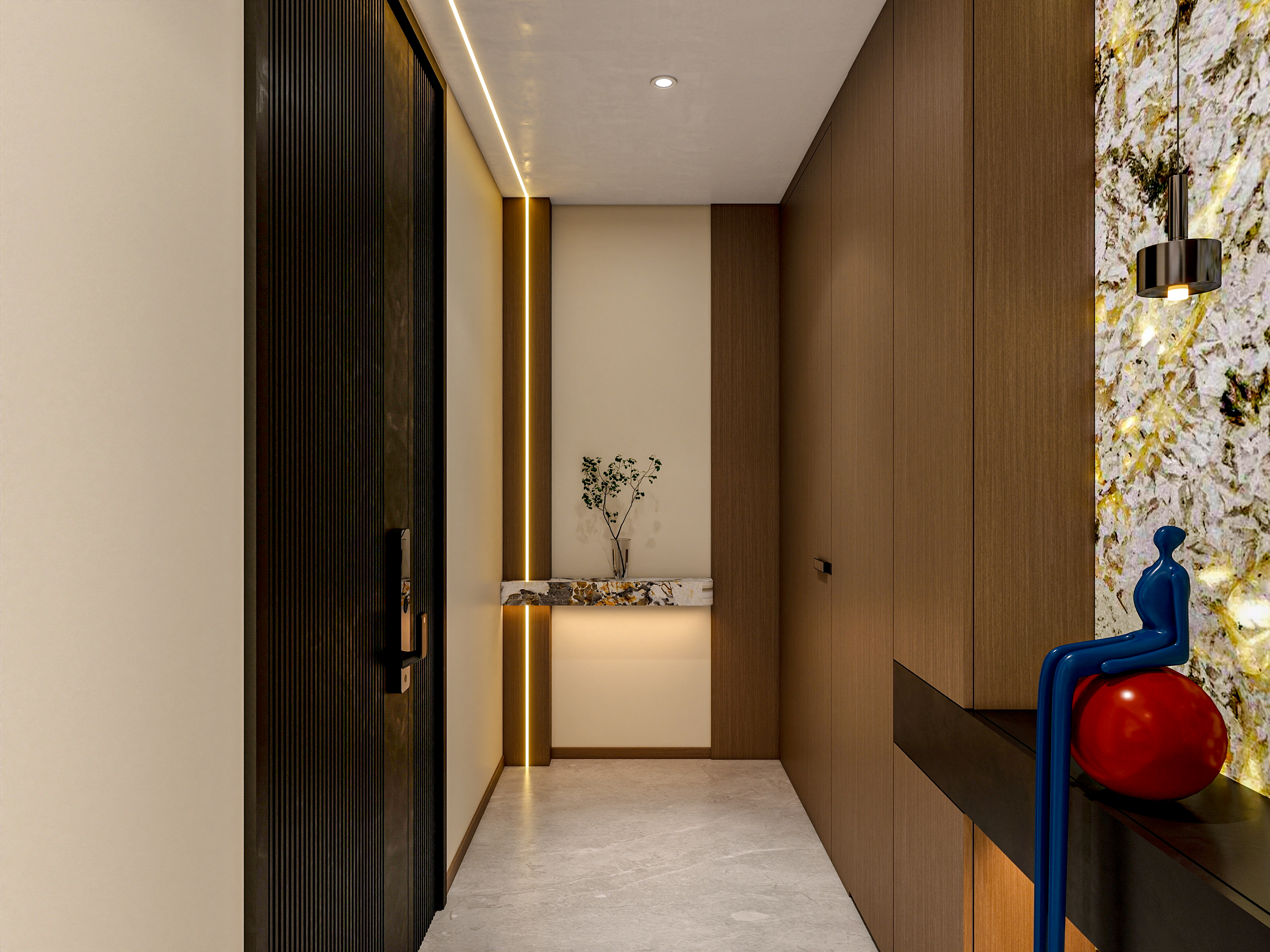 四川成都锦熙华庭鹭湾一号（138平方意式极简三居室）-26