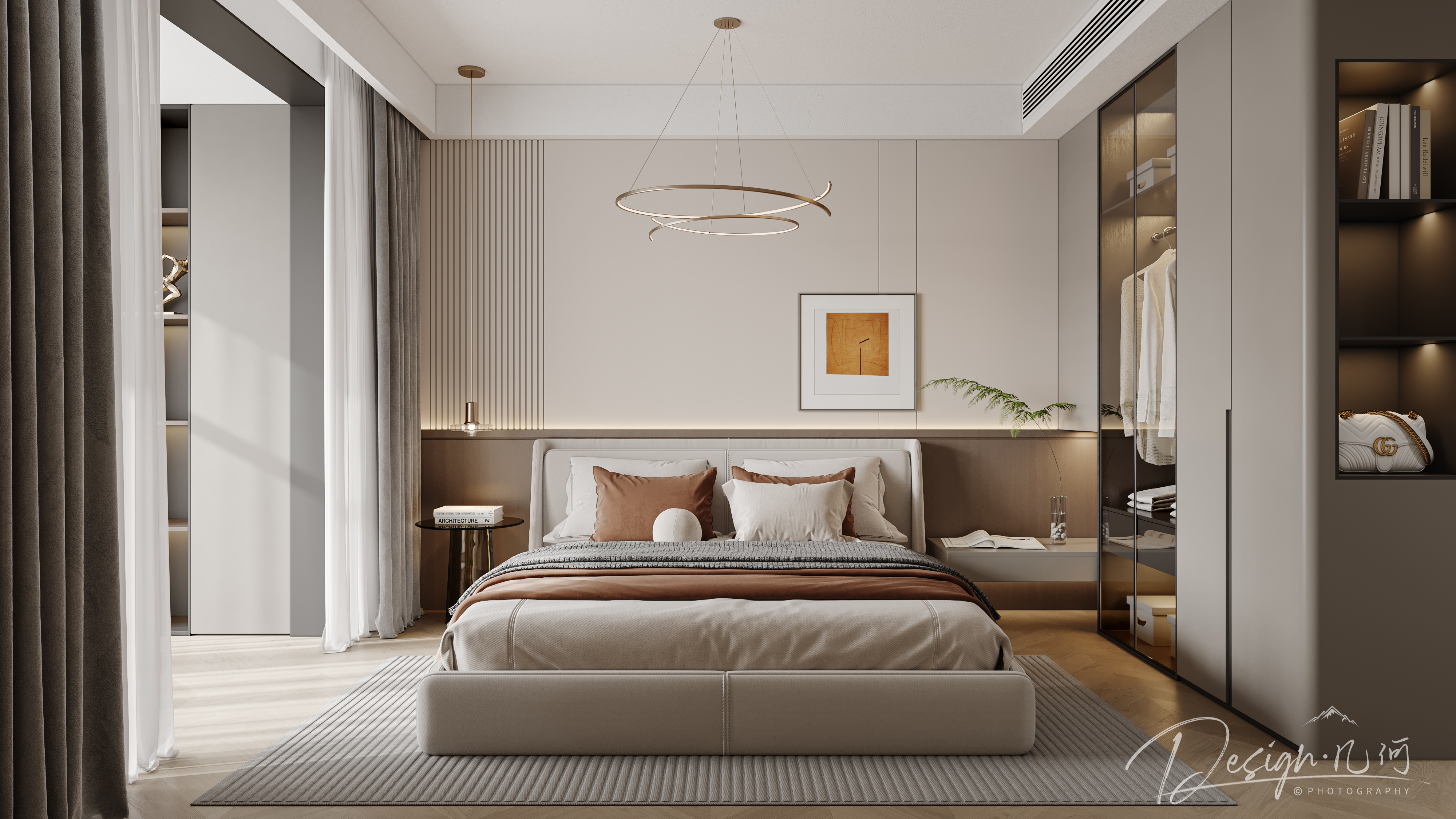 几何空间视觉表现 | 高速时代城现代轻奢客餐厅-15