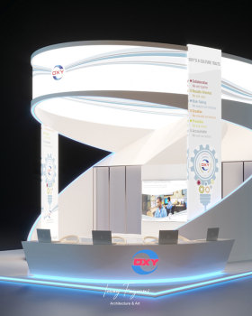 OXY Stand Design & Render Development