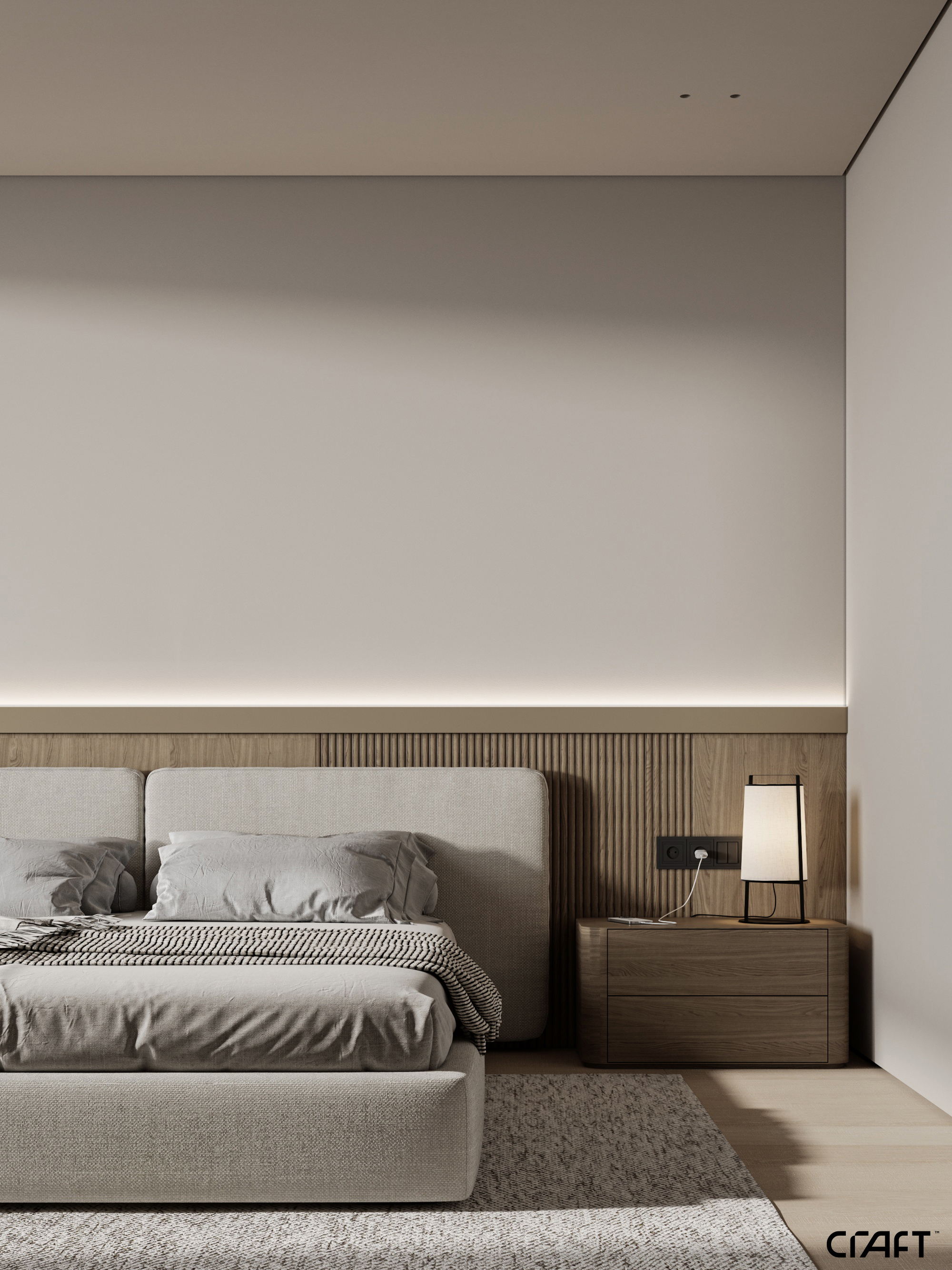 主卧室设计丨沙特阿拉伯利雅得-6