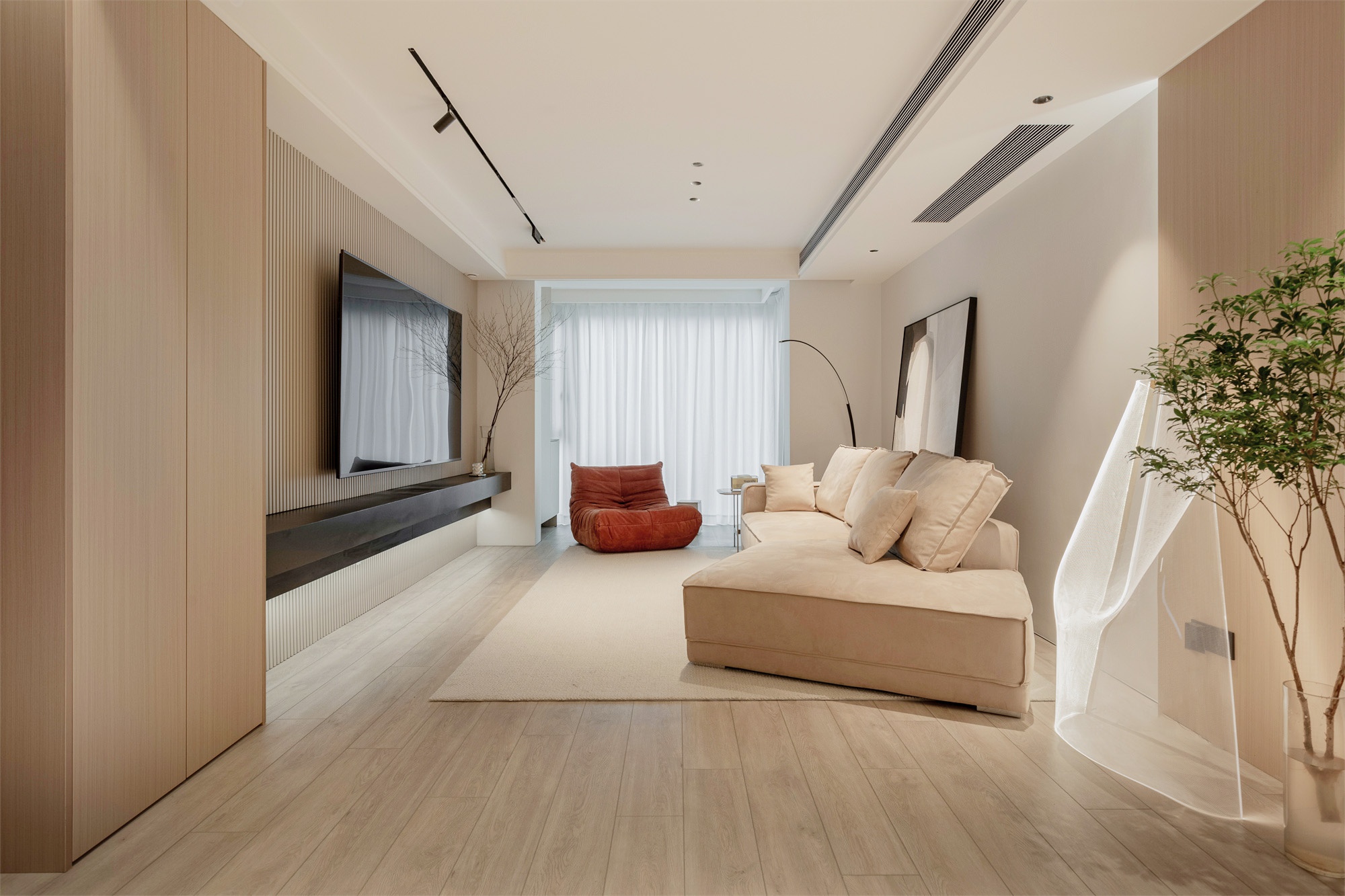 居乙风 · 极简高级感两房设计丨拾派设计-0