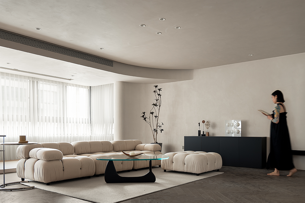 安徽合肥庐月湾 140㎡极简私宅丨中国合肥丨量子空间设计-4