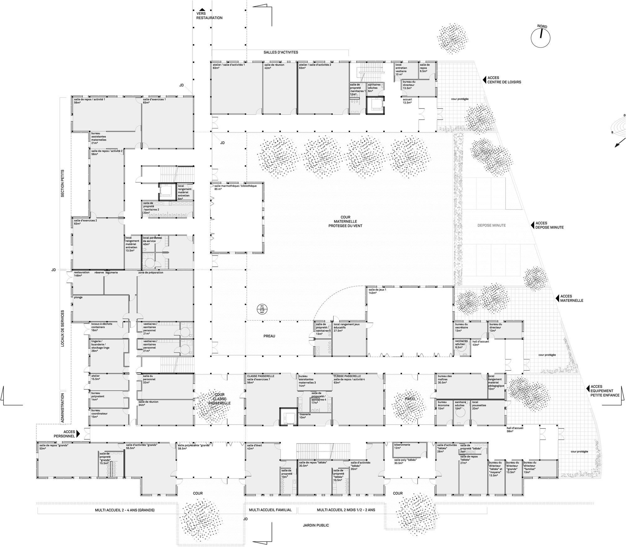 圣伊西多尔学校集团扩建 · 儿童尺度的都市蜂巢-12