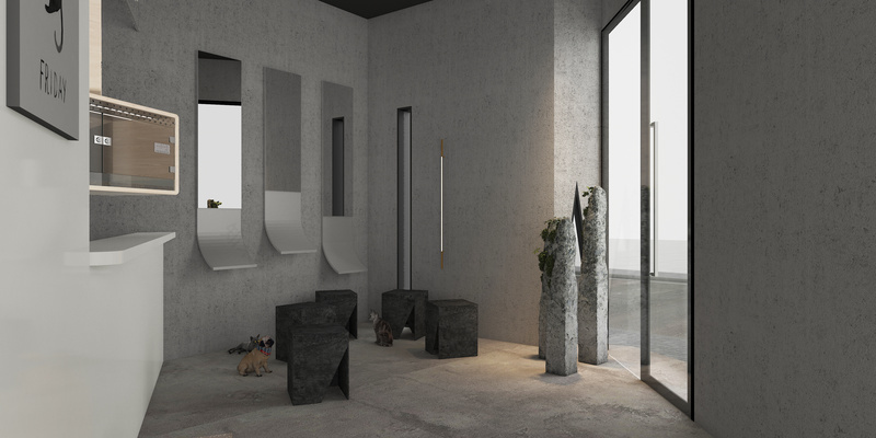 水泥灰中的治愈系咖啡馆丨洛宜设计-9