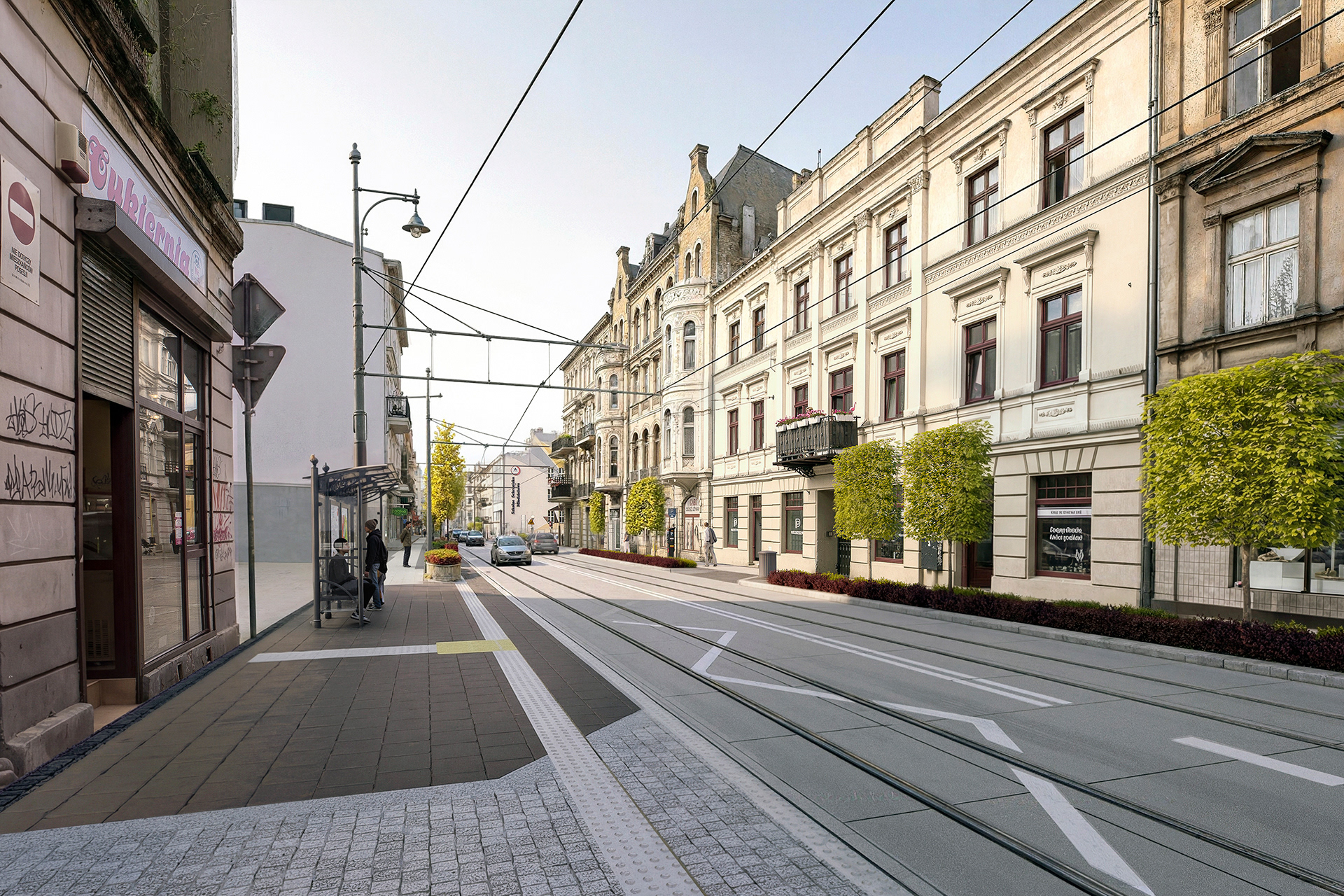 Łódź的Legionów和Cmentarna街道重建可视化丨波兰罗兹-17