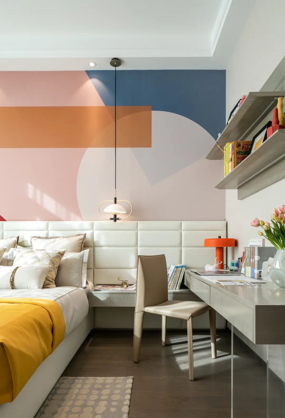 春光里的温暖家 | 济南奥体金茂府 230 样板间设计-38