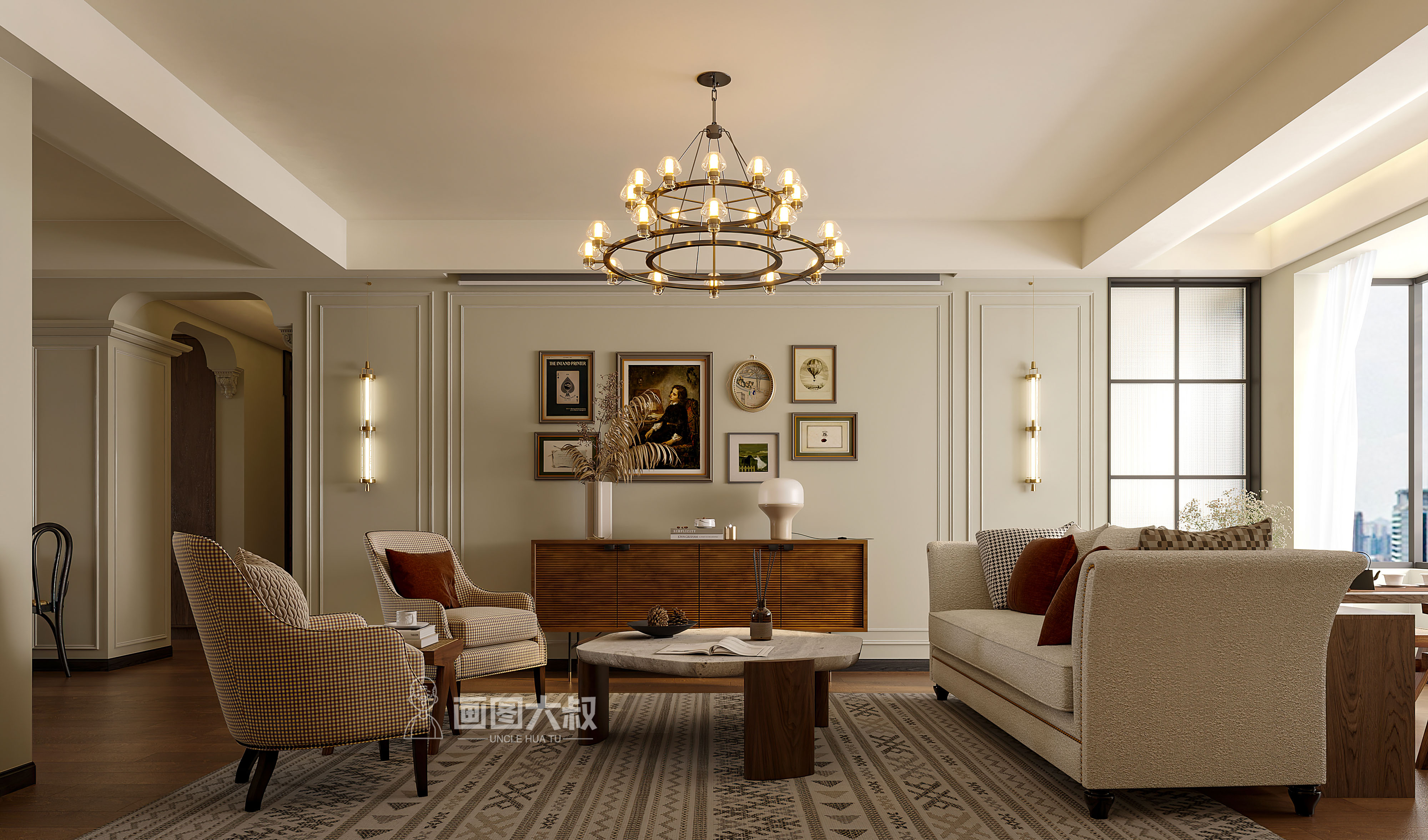 复古风效果图表现-1