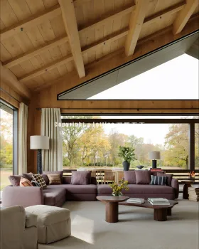 把森林的温柔搬进家,每一寸原木都在说 “放松点”。