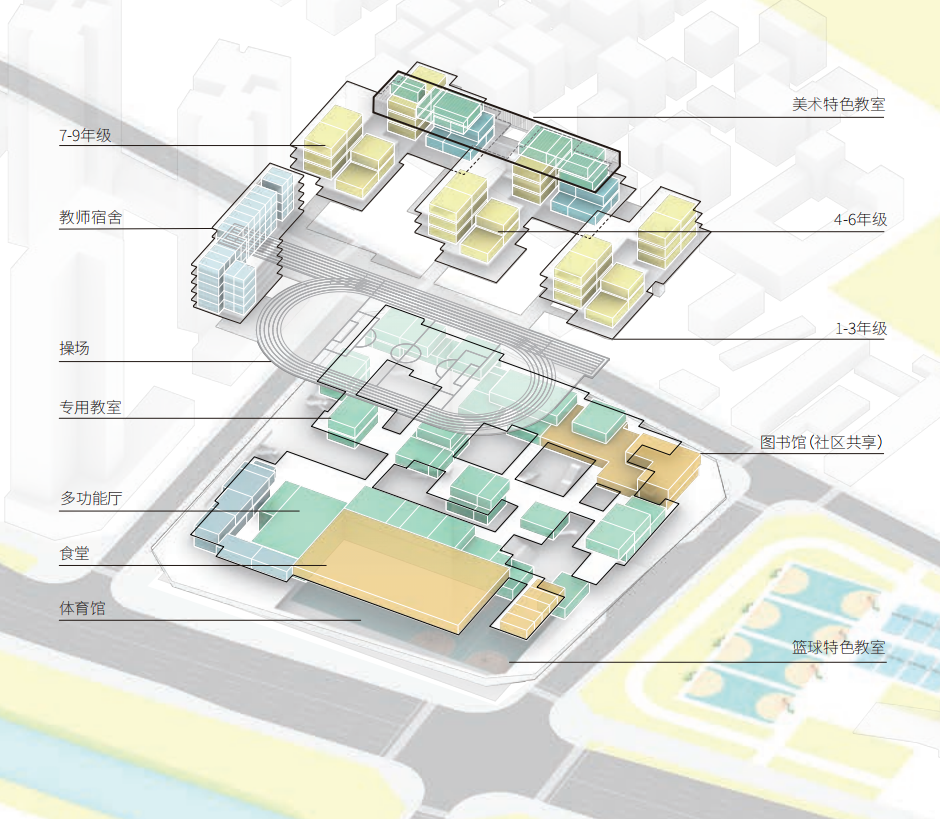中标方案 | 立体书院：燕罗街道燕川九年一贯制学校新建工程 / 深大建筑设计院-拾陌工作室-7