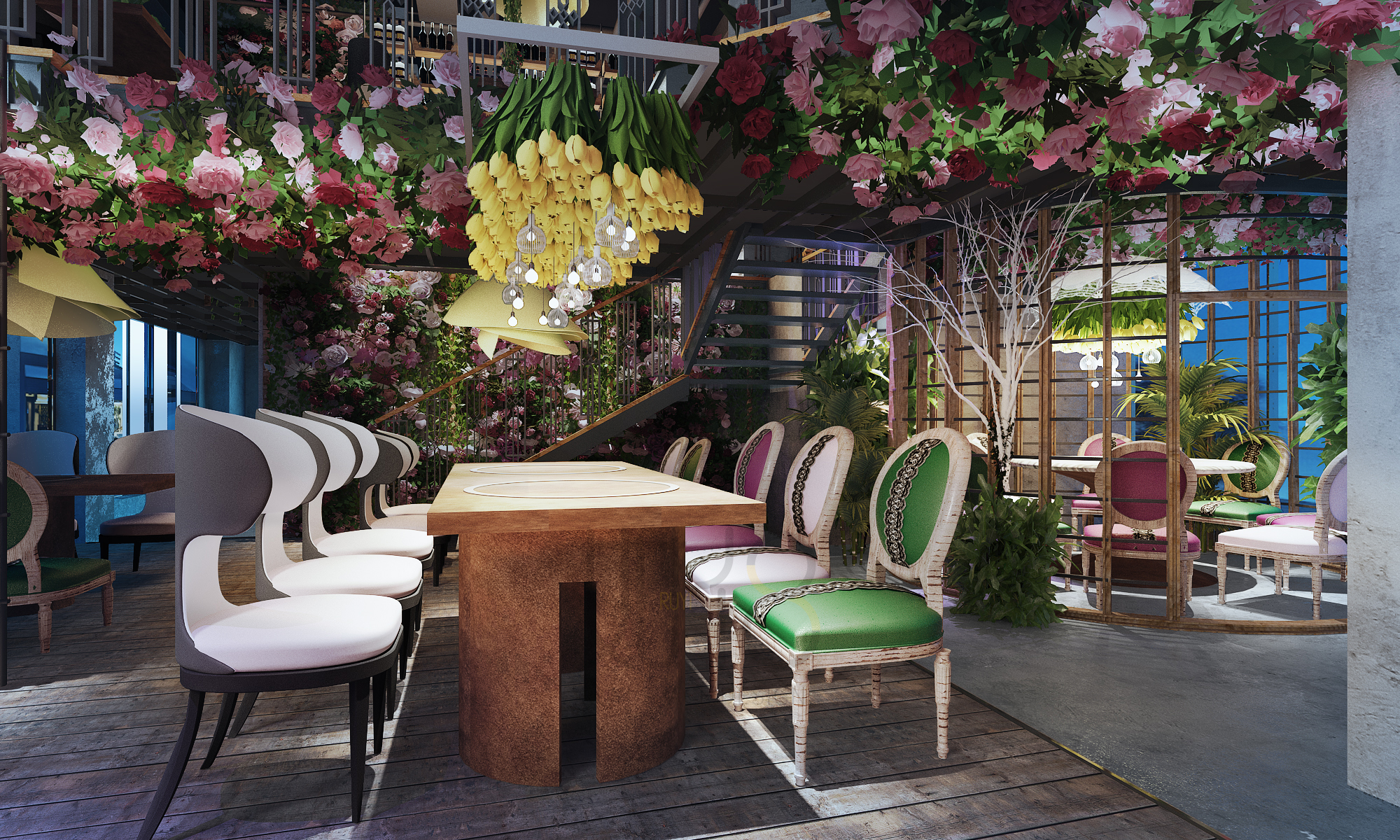 花十七火锅餐吧-勐腊店效果图-3