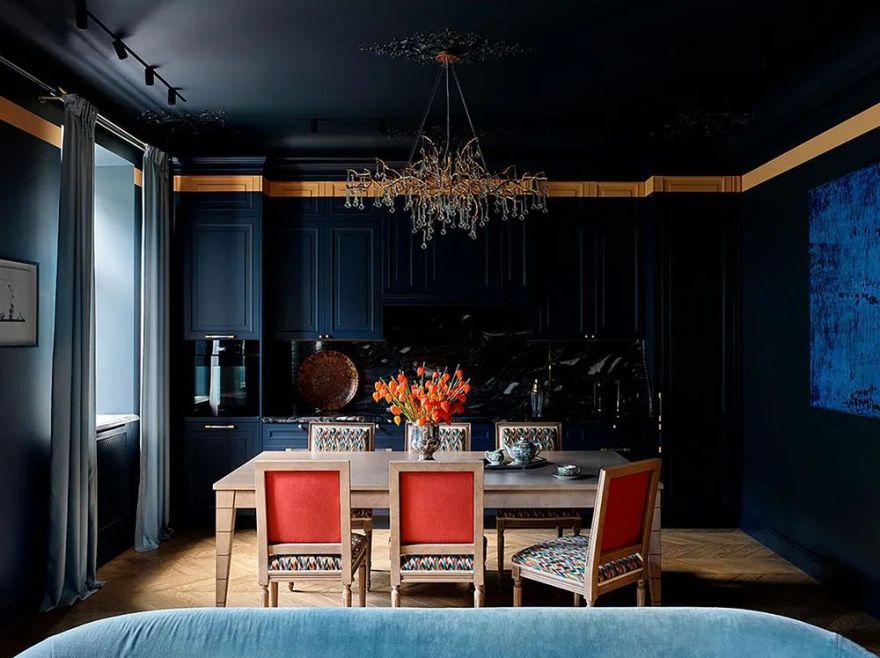 莫斯科市中心典雅浪漫别墅设计丨俄罗斯莫斯科丨Alisa Shabelnikova-3