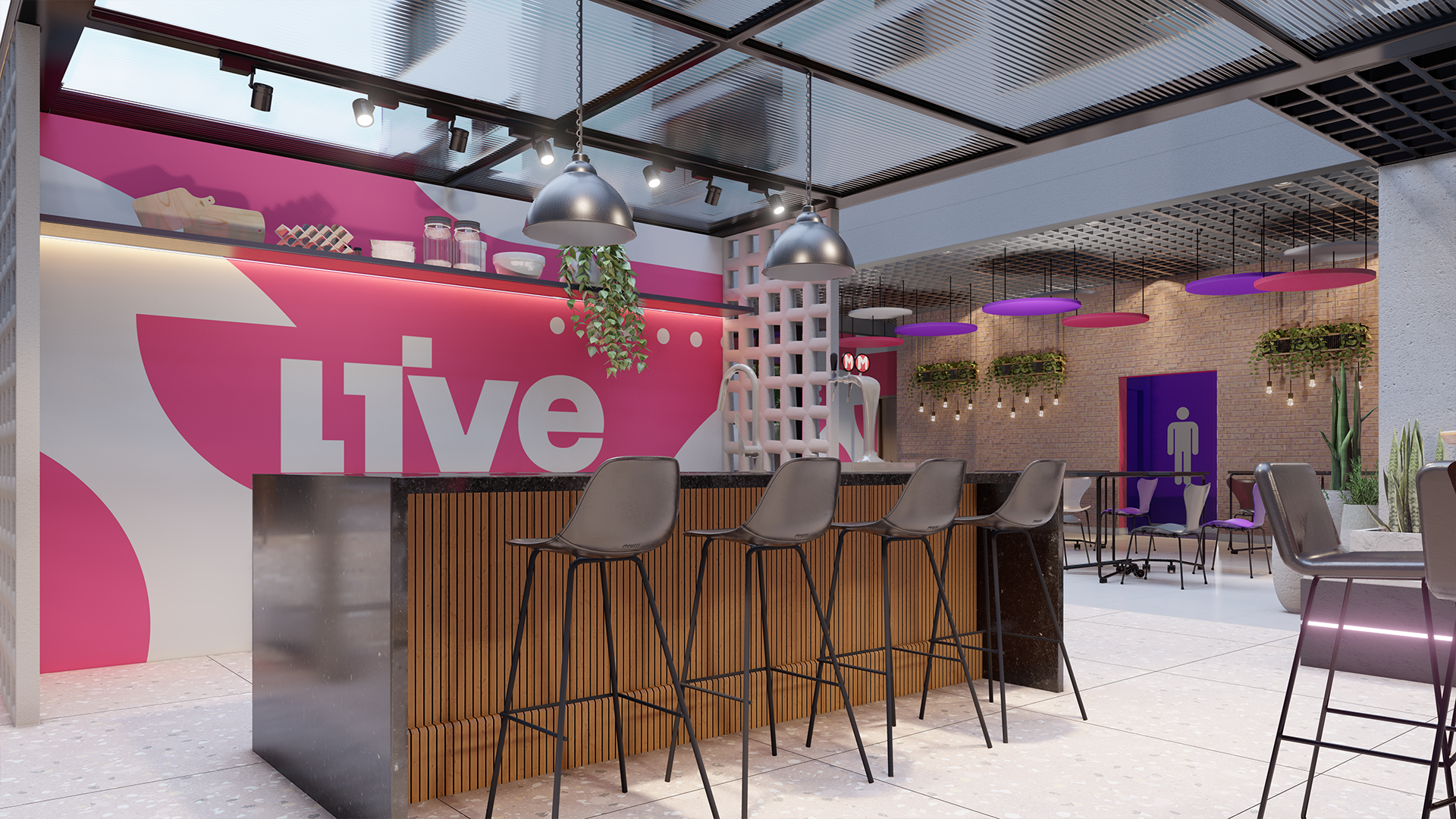 Áreas comuns - Projeto de Interiores - LIVE RESIDENCIAL-4