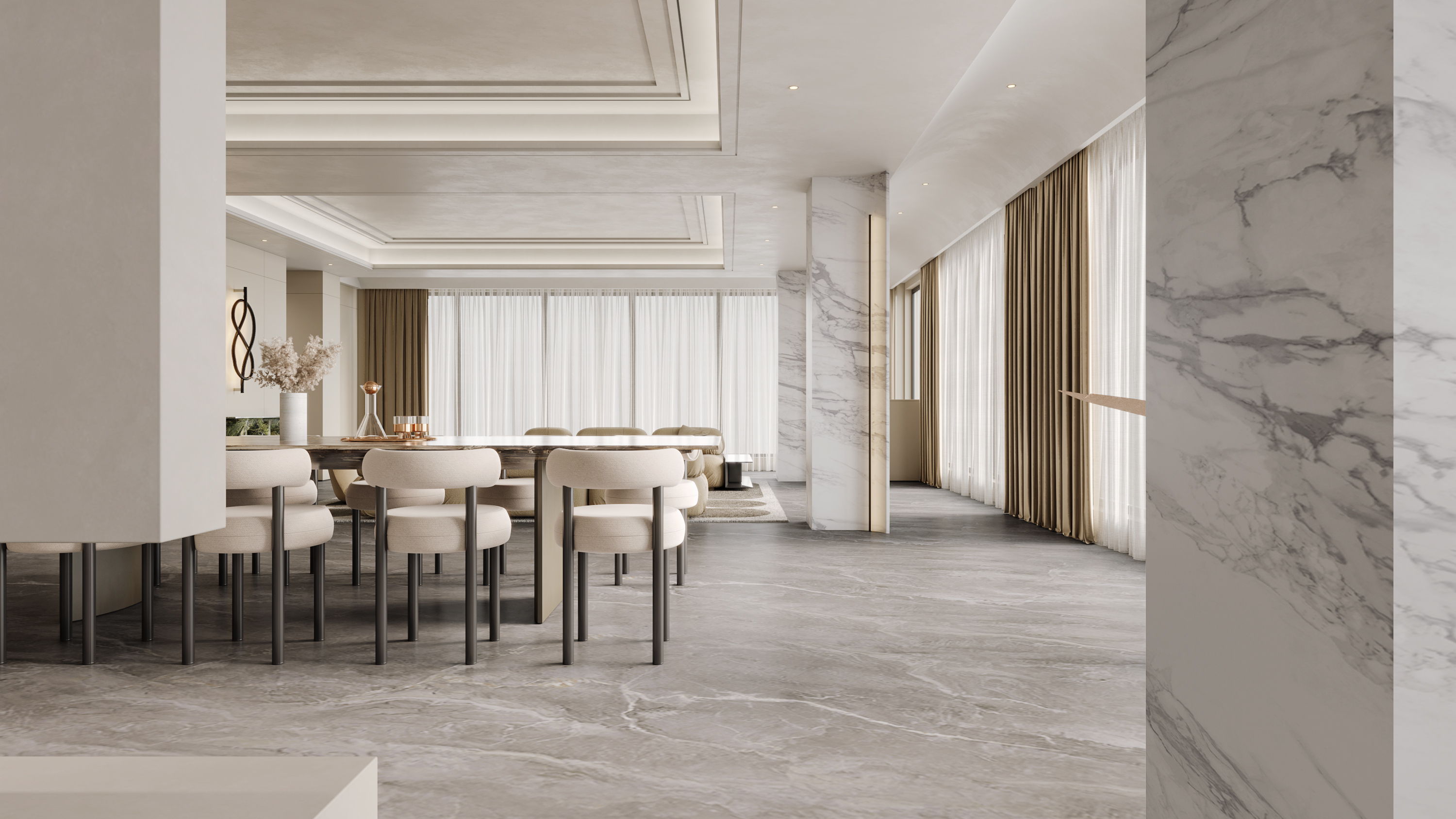 家装大平层奶油风-6